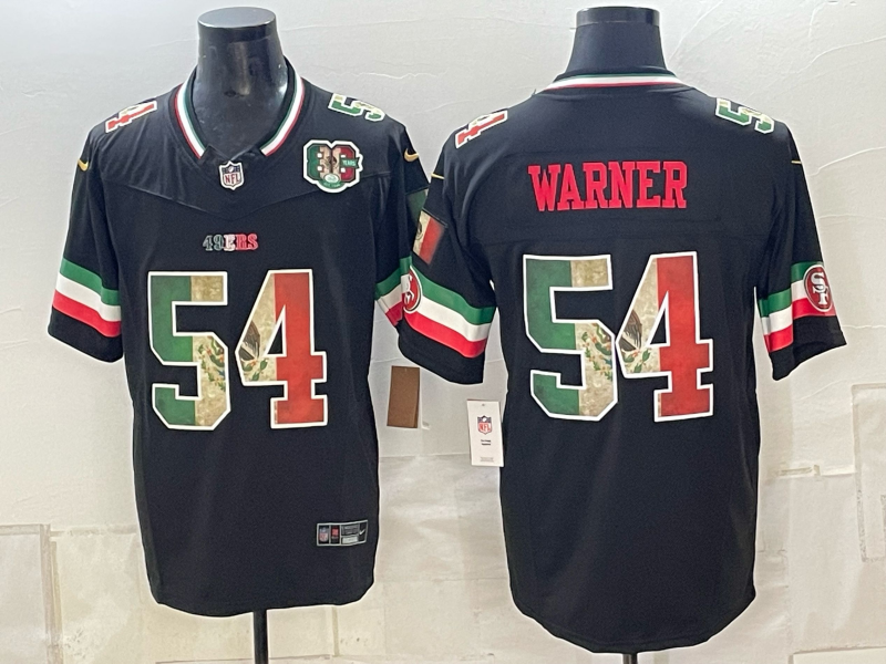 Men 2026 Nike San Francisco 49ers #54 Warner black NFL Jersey 091502->san francisco 49ers->NFL Jersey